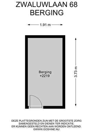 Floorplan - Zwaluwlaan 68, 1403 BK Bussum